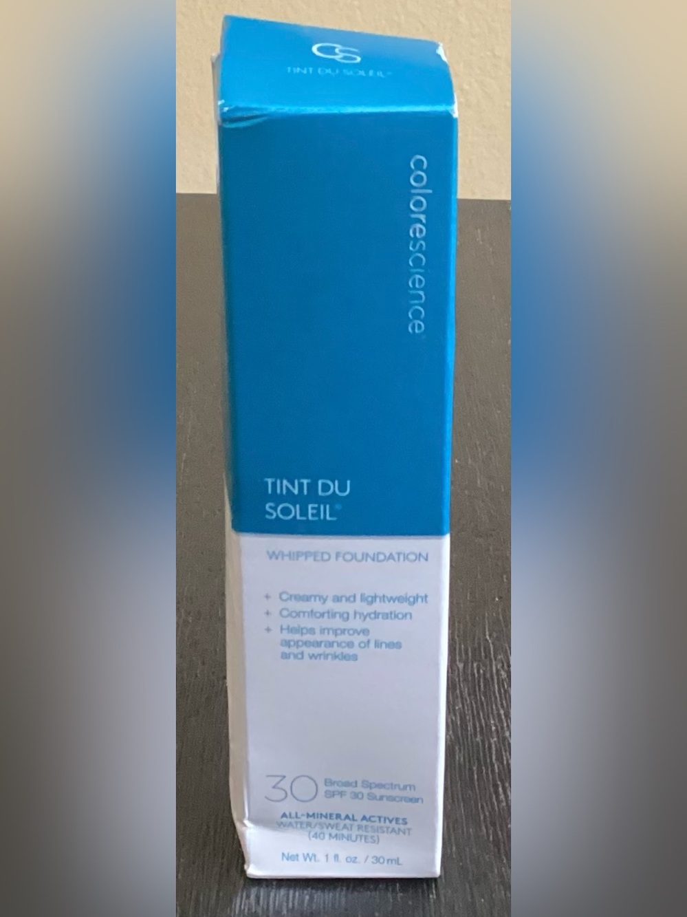 Colorescience Tint du Soleil SPF 30 UV Protective Foundation LIGHT 1oz New